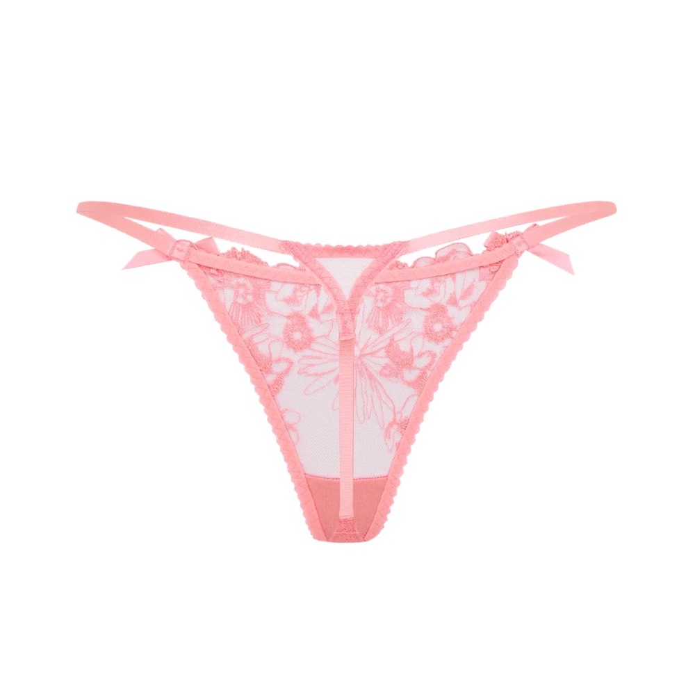 NWT Agent Provocateur Jayce Pink Lace Lingerie Set (34DD / M) - Picture 6 of 13